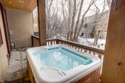 SkiView Family Home with Riverfront Hot Tub