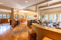Luxury Warm Springs Retreat: Riverfront, Hot Tub, & Steps to Lifts