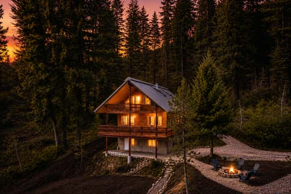 Lakeview Log Cabin | Walk to Beach | Fire Pit + More - Image 1
