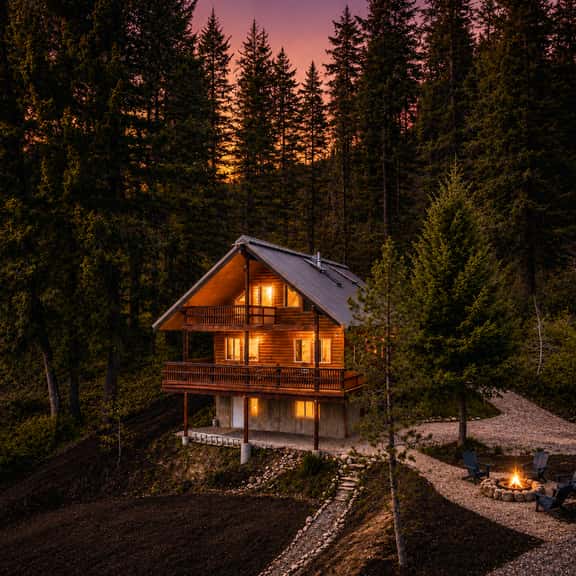 Lakeview Log Cabin | Walk to Beach | Fire Pit + More - Image 1