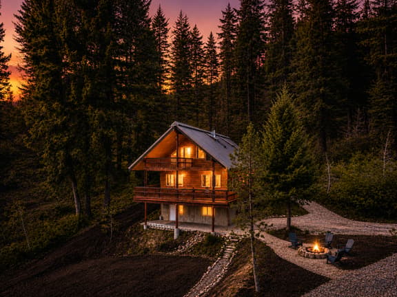 Lakeview Log Cabin | Walk to Beach | Fire Pit + More - Image 1